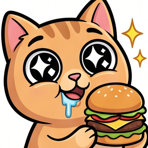 Cat Foodie Faces emoji