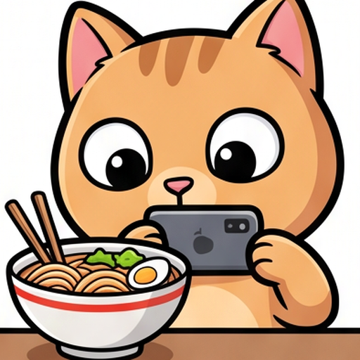 Cat Foodie Faces emoji