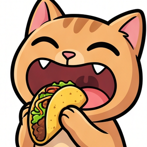Cat Foodie Faces emoji