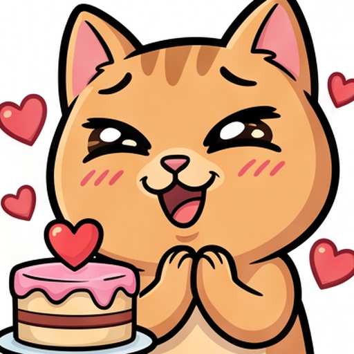 Cat Foodie Faces emoji