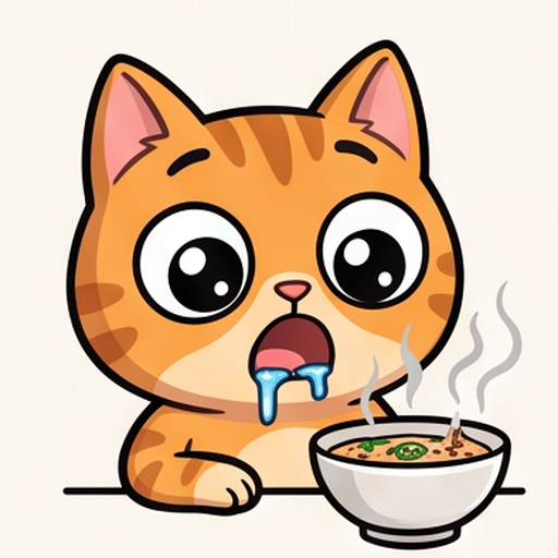 Cat Foodie Faces emoji