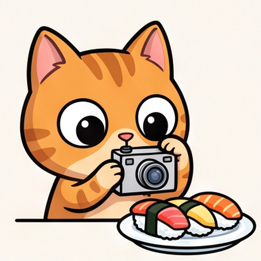 Cat Foodie Faces emoji
