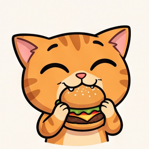 Cat Foodie Faces emoji