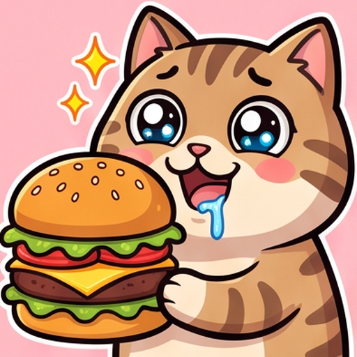 Cat Foodie Faces emoji