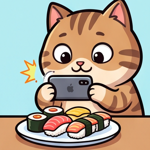 Cat Foodie Faces emoji